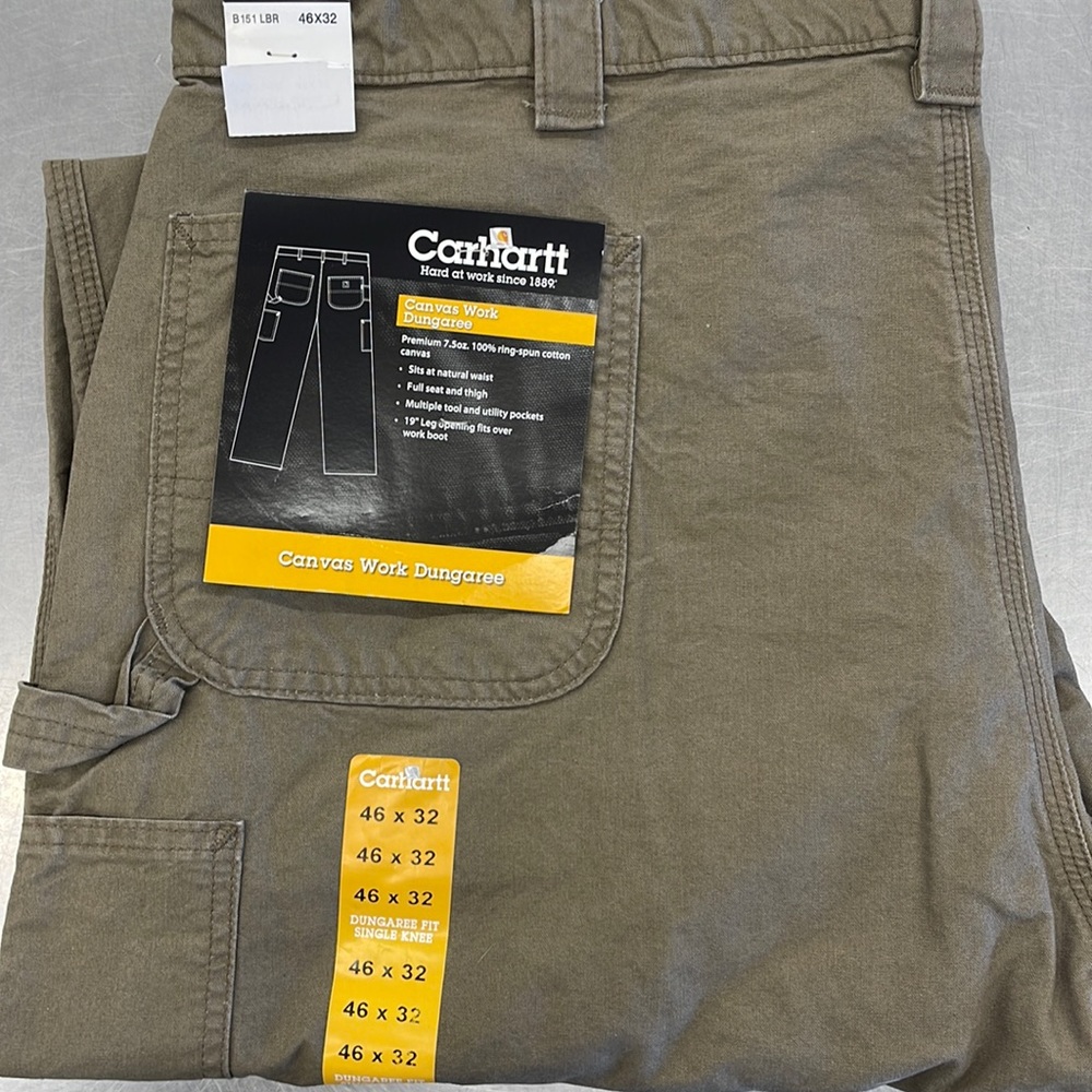 B151 Carhartt Light Brown work Dungaree
